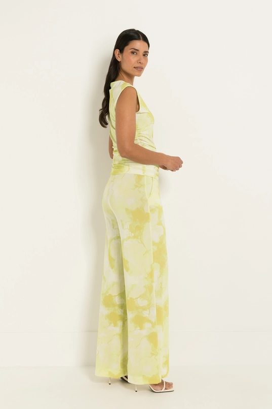 Jersey broek met printdessin