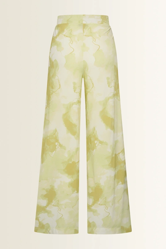 Jersey broek met printdessin
