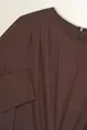Jersey jurk met brochedetail