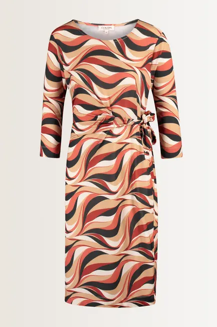 Jersey jurk met print