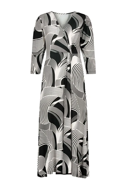 Jersey jurk met print