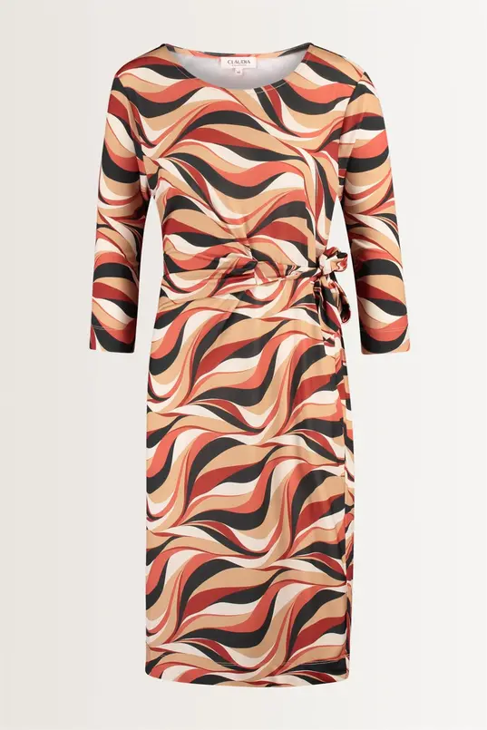 Jersey jurk met print