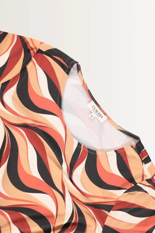 Jersey jurk met print