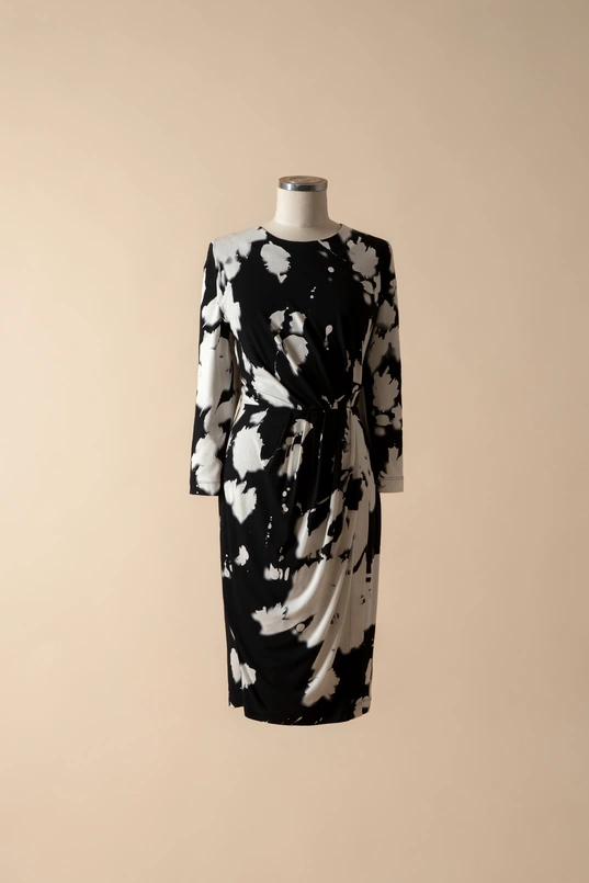 Jersey jurk met print