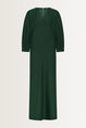 Jersey jurk met vleermuismouwen