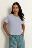 Jersey T-shirt met boxy fit