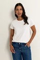 Jersey T-shirt met boxy fit