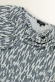 Jersey top allover print blue tones slinky
