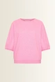 Jersey top geplooide mouwen