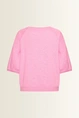 Jersey top geplooide mouwen