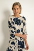 Jersey top met aquarel bloemenprint