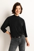 Jersey top met col