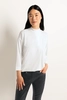 Jersey top met col