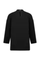 Jersey top met col