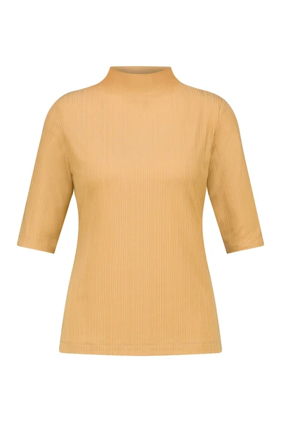 Jersey top met col