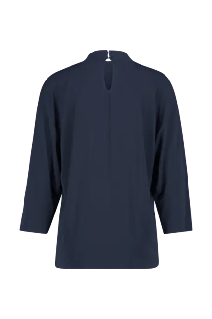 Jersey top met col