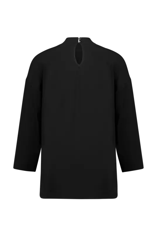 Jersey top met col
