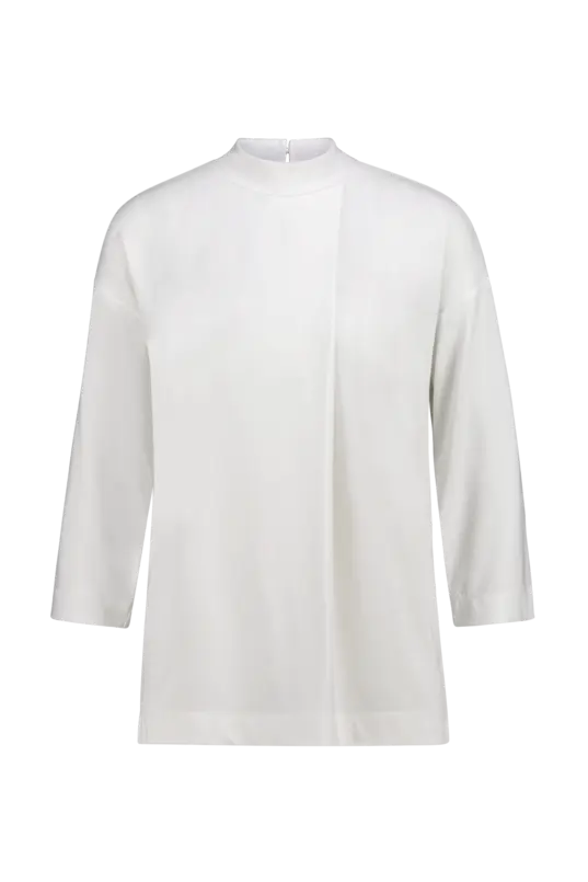 Jersey top met col