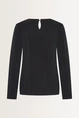 Jersey top met cut-out detail