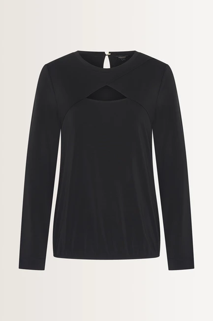 Jersey top met cut-out detail