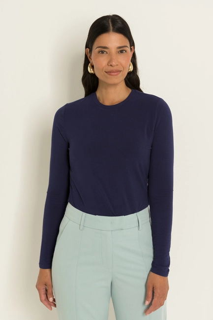 Jersey top met lange mouwen