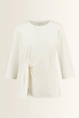 Jersey top met plooidetail en split