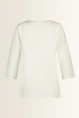 Jersey top met plooidetail en split