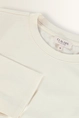 Jersey top met plooidetail en split