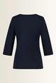 Jersey top met plooidetail en split