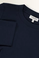 Jersey top met plooidetail en split