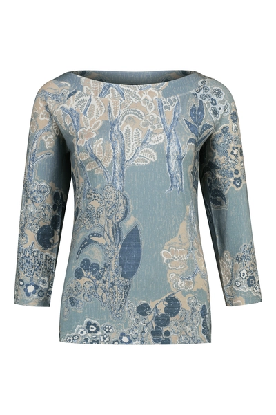 Jersey top met print
