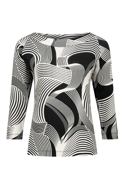 Jersey top met print