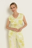 Jersey top met printdessin