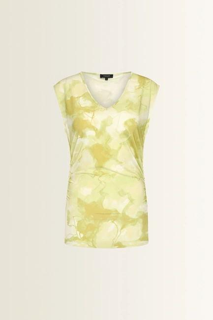 Jersey top met printdessin