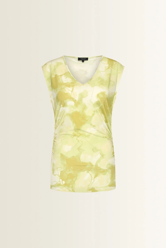 Jersey top met printdessin