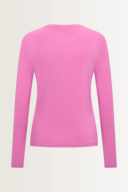 Jersey top met ronde hals