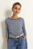 Jersey top met streeppatroon