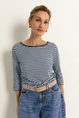 Jersey top met streeppatroon