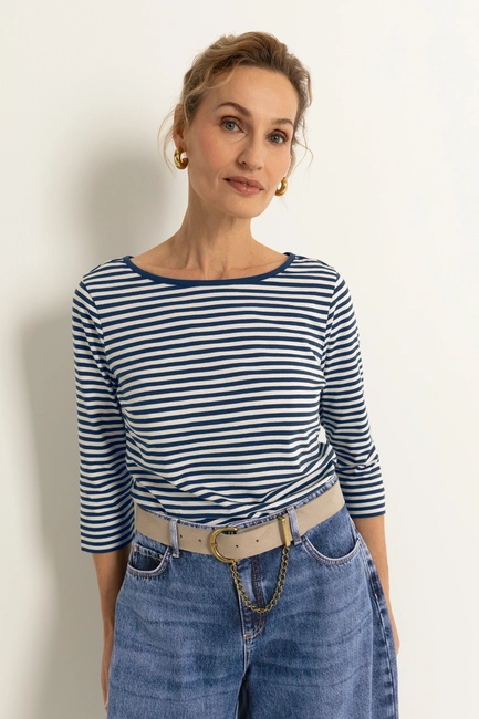 Jersey top met streeppatroon