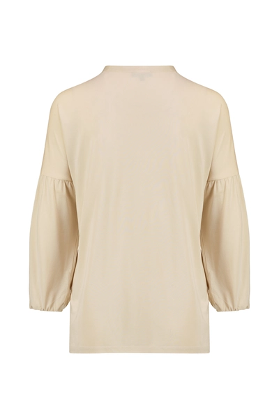 Jersey top met V-hals