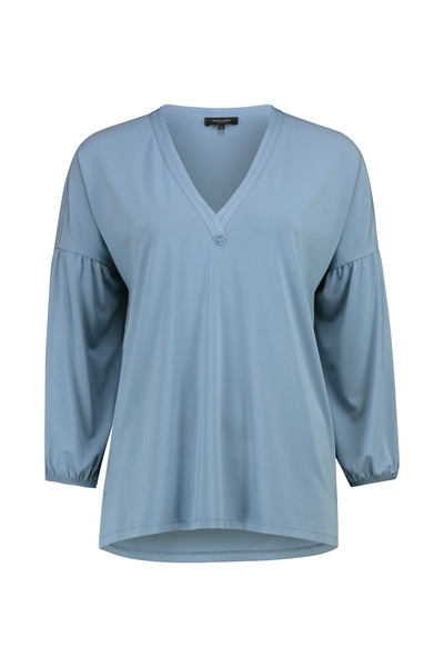 Jersey top met V-hals