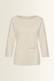 Jersey top met zijdrapering