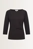 Jersey top plooidetail