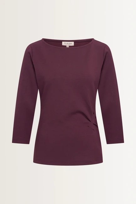 Jersey top plooidetail