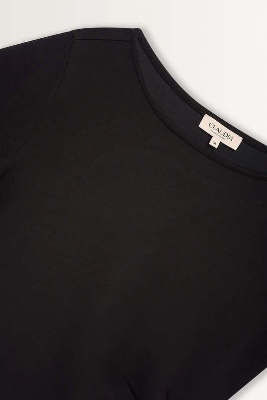 Jersey top plooidetail