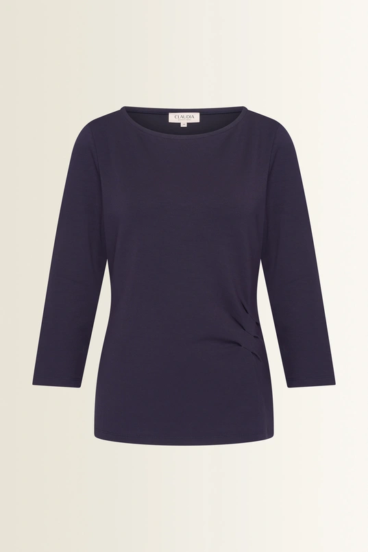 Jersey top plooidetail