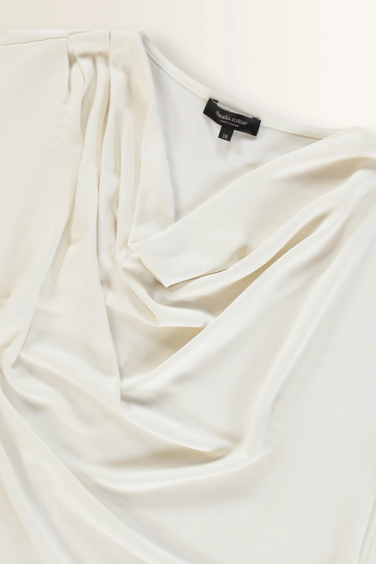 Jersey top vi el drapey neckline