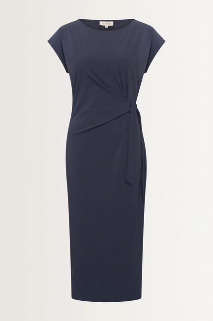 Jersey wrap dress calf length