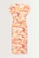 Jerseyjurk met multicolour print