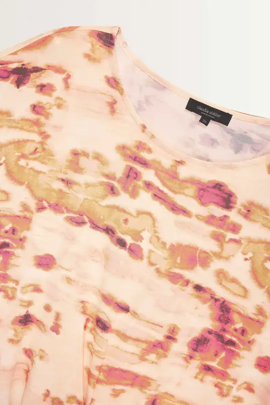 Jerseyjurk met multicolour print